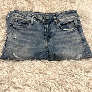 Light wash ripped jeans